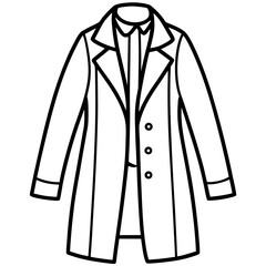 Modern Overcoat Illustration