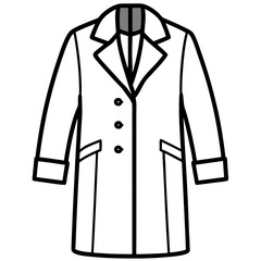 Modern Overcoat Illustration