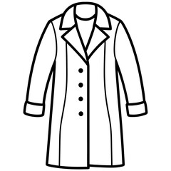 Modern Overcoat Illustration