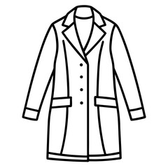 Modern Overcoat Illustration