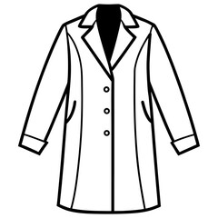 Modern Overcoat Illustration