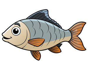 fish on a white background