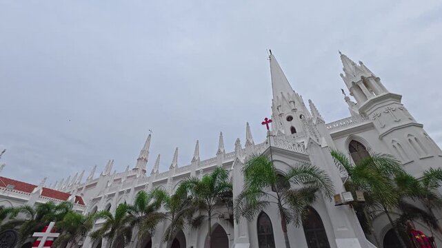 St. Thomas Cathedral Basilica, is a church of Roman Catholic Archdiocese of Madras and Mylapore Church, Chennai, Tamil Nadu india. when it was built by the Portuguese over the tomb of Thomas in 1896.	