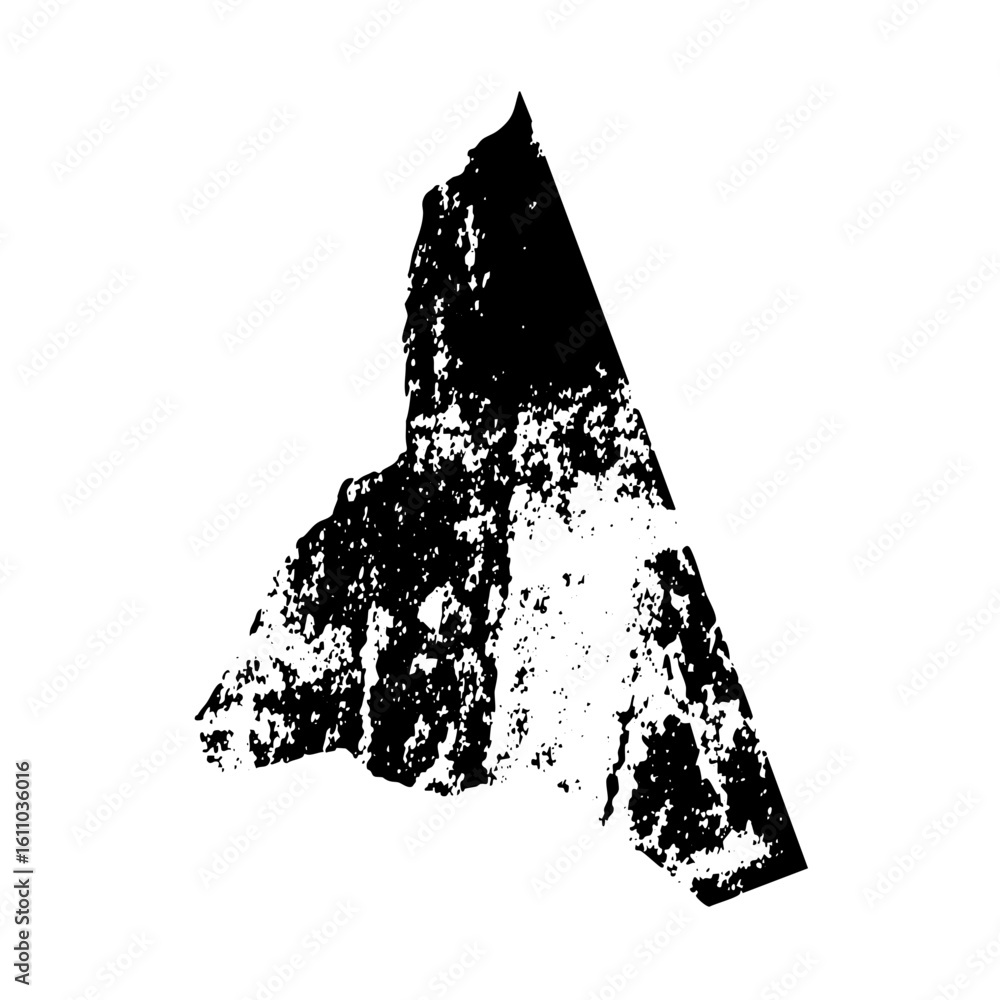 Poster vector abstract black vector peak with rough edges.