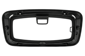 Interior frame assembly for a modern vehicle sunroof system isolated on a transparent background