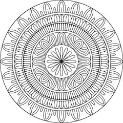 round ornament on white background