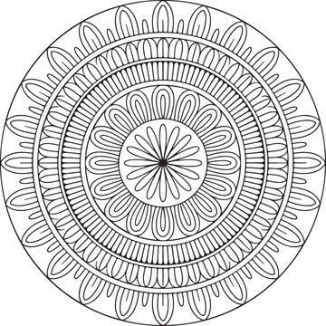 round ornament on white background