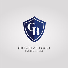 GB Shield Logo, vector illustration