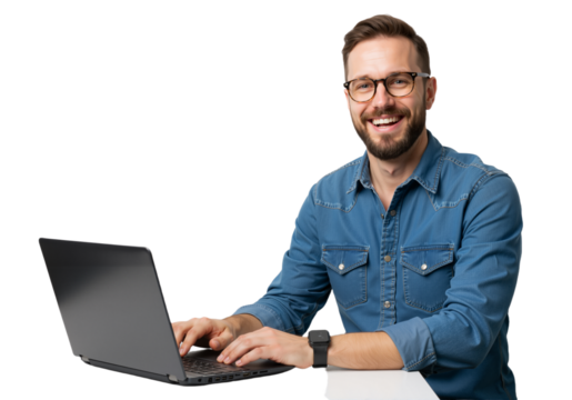 Casual Professional at Work: Engaged and Tech-Driven Productivity