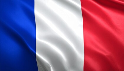 Obraz premium French flag—three vertical bands in blue, white, and red, representing liberty, equality, and fraternity.