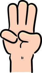 Obraz premium Illustration of hand 