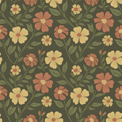 seamless pattern with flowers