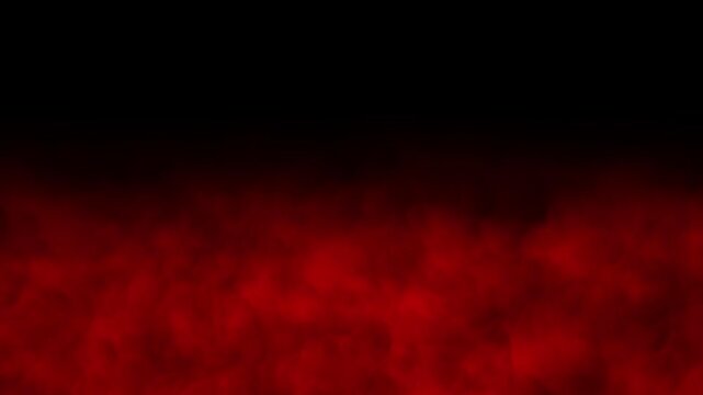 Red smoke isolated on green screen background chroma key alpha channel. Small White smoke isolated overlay. Red Fog Smoke Overlay on Black Background. 