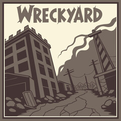 Fototapeta premium vector illustration of a city