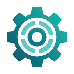 Abstract gear icon