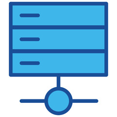 Server Blue Icon