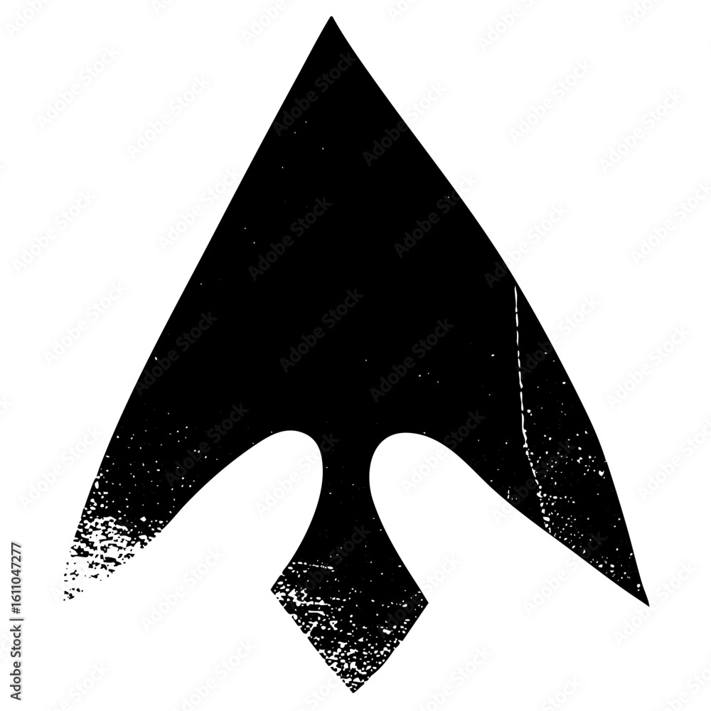 Poster vector abstract black arrow with split tail vector .