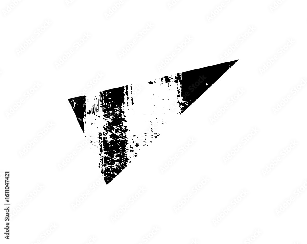 Poster vector distressed arrow points to the right.