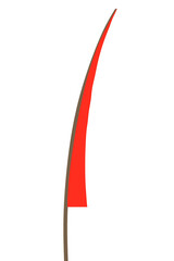 Umbul umbul traditional indonesian flag illustration