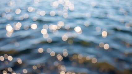 Blurred Waterfront Scene Background