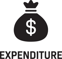 business icon expenditure  