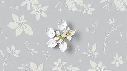 Delicate White Flower Embellishment