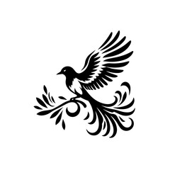 Obraz premium Magpie perched on a branch