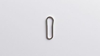 Isolated Paper Clip Embellishment