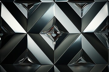The Diamond Mine Geometry of Silver and Shadow Reflecting Light with a Complex Angled Surface 100