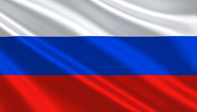 Russian flag composed of three horizontal stripes—white for nobility and openness, blue for faith and fidelity, and red for courage and resilience—anchoring a historical identity of unity and enduranc
