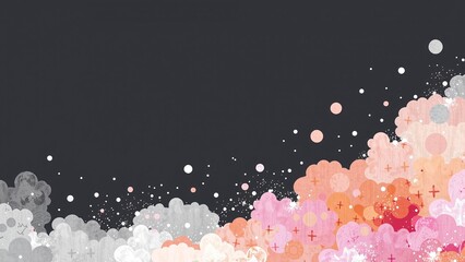 Soft Watercolor Splashes Embellishment