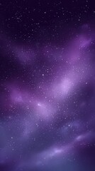 Naklejka premium Vibrant photo of purple Galaxy Night Sky with Sparkling Stars and Clouds.