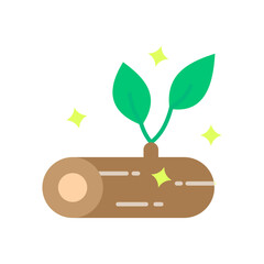 Wood Log Flat