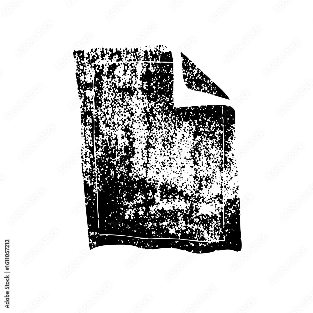 Poster vector abstract geometric featuring a fragmented rectangle and angled flap.