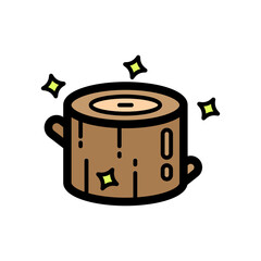 Wood Log Filled
