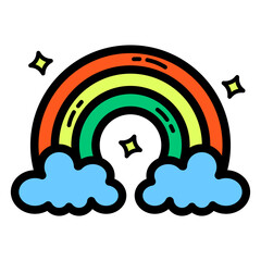 Rainbow Filled