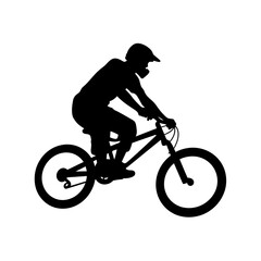 Obraz premium BMX bike silhouette, freestyle