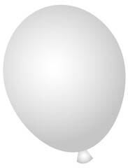 Single of white balloon