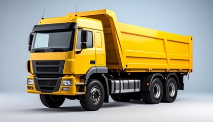 yellow dump truck