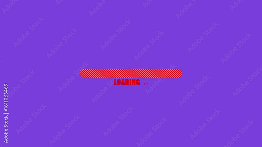 Poster loading bar icon animation. abstract glowing neon loading bar animation on black background. digital