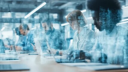 Team of surgeons interacting with a digital interface during a futuristic operation, combining medical care with holographic technology and innovation in modern healthcare - Powered by Adobe