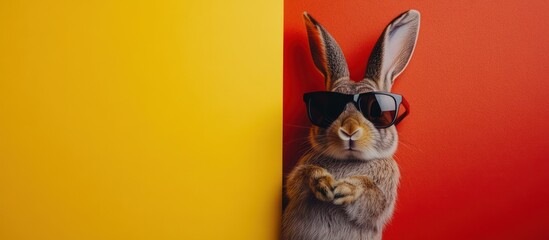 Rabbit in Various Places Illustration