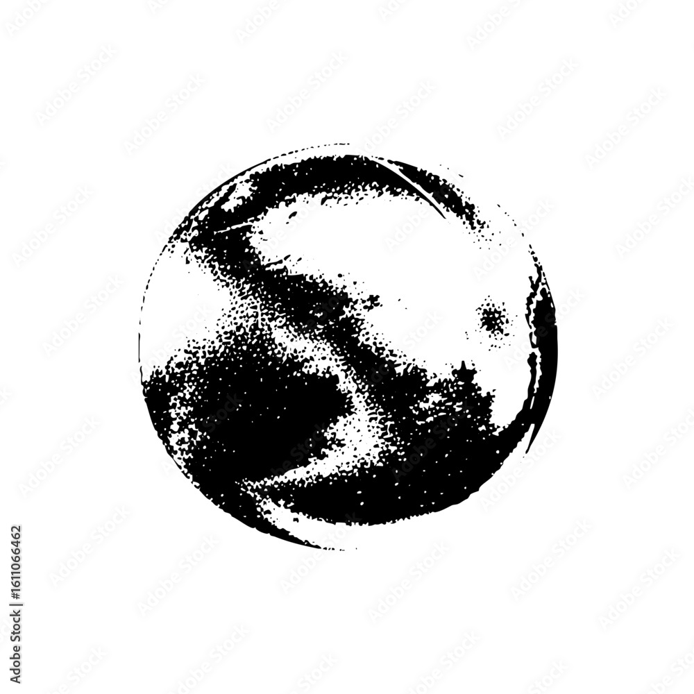 Aufkleber vector abstract spherical with textured surface.