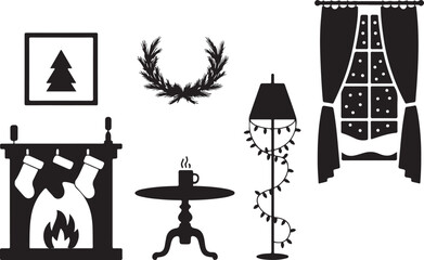 Black and White Vector Illustration Bundle &ndash; Hand-Drawn Floral Bouquets, Botanical Elements, Wheat Stalks, Laurel Wreaths, Ink Splatters, Swirls, and Crescent Moons for Creative Projects

