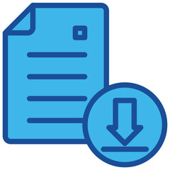 Download File Blue Icon