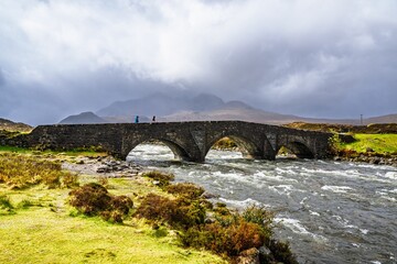 Sligachan Old Bridge, Isle of Skye, Scotland, UK
