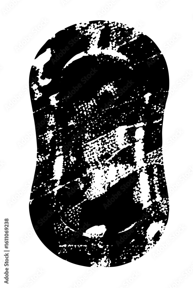 Aufkleber vector abstract distorted face with textured details.
