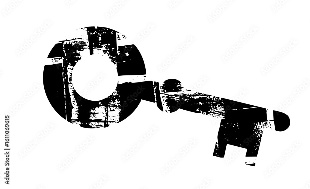 Poster vector abstract robotic arm with a gripping claw.