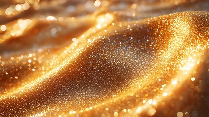 Dazzling golden sparkle texture with a luxurious appeal
