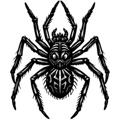 spider on a white background